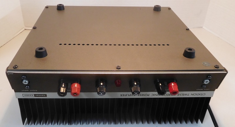 Citation 12 Power Amplifier, bottom view, with FFT feet