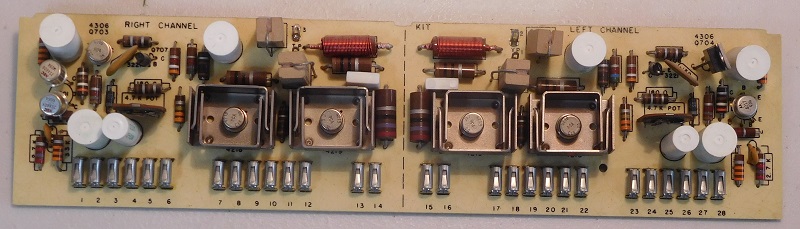 Citation 12 Power Amplifier, printed circuit board for amplifier channels
