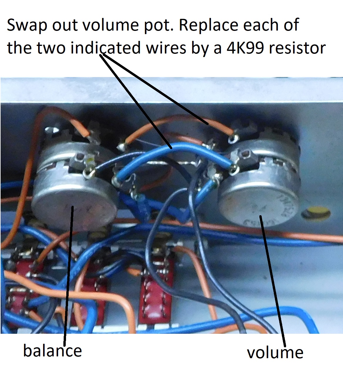 PAT-5 Preamp volume control replacement installation