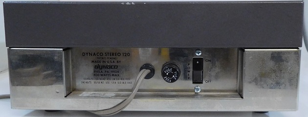 Stereo 120 with replacement power switch