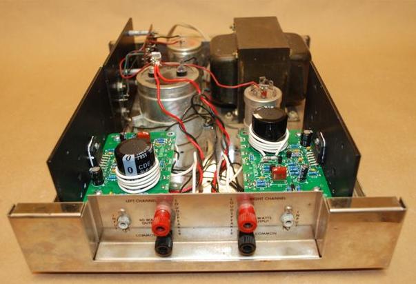 Inside of an updated amplifier